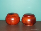 комплект Бадук из нефрита, чаши - красное дерево, Китай